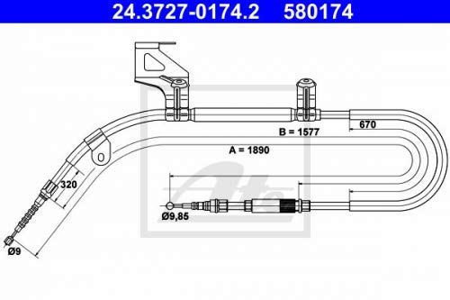 ATE 24372701742 Bremsseil von ATE