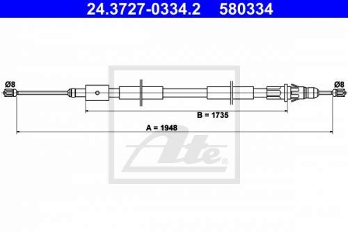 ATE 24372703342 Bremsseil von ATE