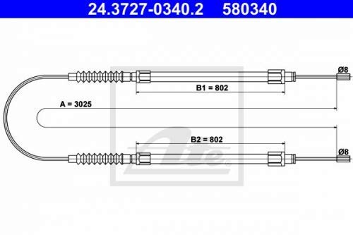 ATE 24372703402 Bremsseil von ATE