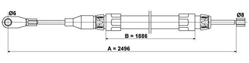 ATE 24372704112 Bremsseil von ATE