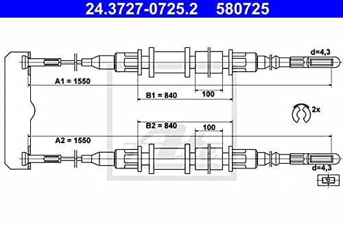 ATE 24372707252 Bremsseil von ATE