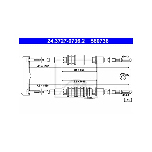 ATE 24372707362 Bremsseil von ATE