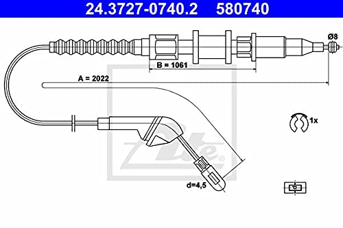 ATE 24372707402 Bremsseil von ATE