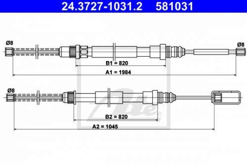 ATE 24372710312 Bremsseil von ATE