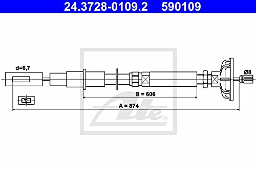 ATE 24372801092 Kupplungsseil von ATE
