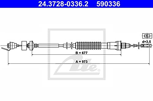 ATE 24372803362 Kupplungsseil von ATE