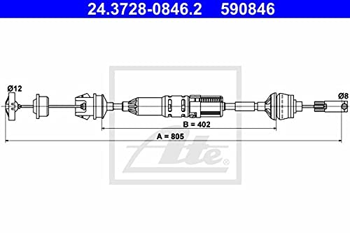 ATE 24372808462 Kupplungsseil von ATE