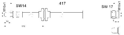 ATE 24511204173 Bremsschlauch von ATE