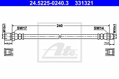 ATE 24522502403 Bremsschlauch von ATE