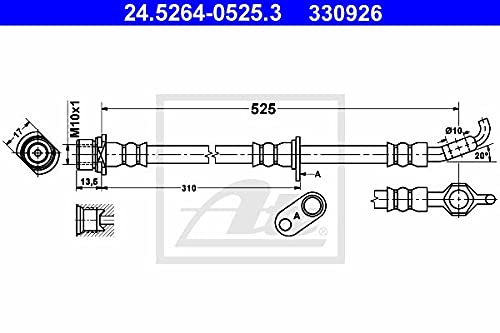 ATE 24526405253 Bremsschlauch von ATE