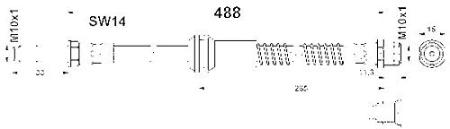 ATE 83.7713-0487.3 Bremsschläuche und Zubehör von ATE