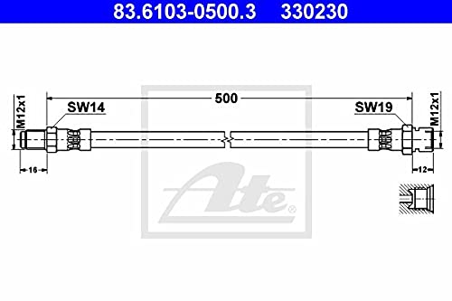 ATE 83610305003 Bremsschlauch von ATE