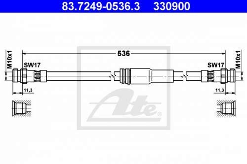 ATE 83724905363 Bremsschlauch von ATE