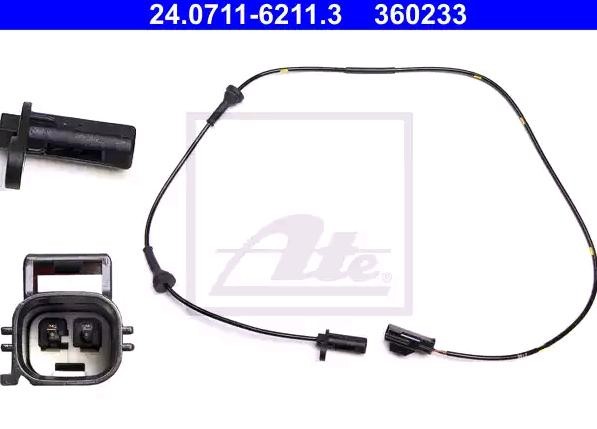 ATE ABS Sensor VOLVO 24.0711-6211.3 30773740,9467580 Drehzahlsensor,Raddrehzahl Sensor,Drehzahlgeber,ESP-Sensor,Sensor, Raddrehzahl von ATE