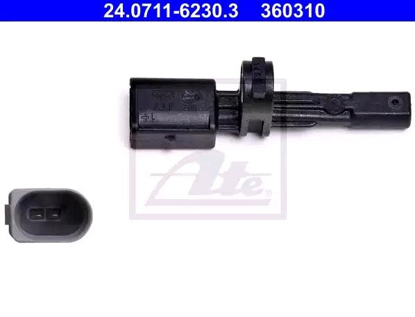 ATE ABS Sensor VW,AUDI,SKODA 24.0711-6230.3 2K0927807,WHT003864,WHT003864D von ATE