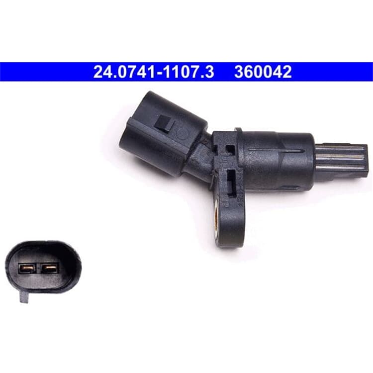 ATE ABS-Sensor hinten 24.0741-1107.3 Audi Seat Skoda VW von ATE