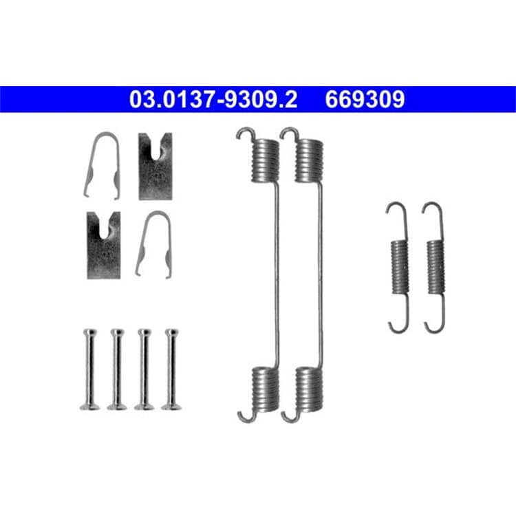 ATE Bremsbacken-Montagesatz hinten Citroen Fiat Lancia Opel Seat Skoda von ATE