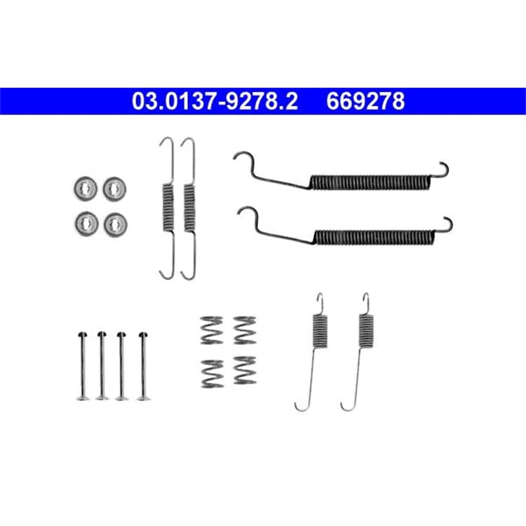 ATE Bremsbacken-Montagesatz hinten Dacia Peugeot Renault von ATE