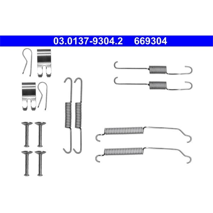 ATE Bremsbacken-Montagesatz hinten Ford Fiesta 6 von ATE