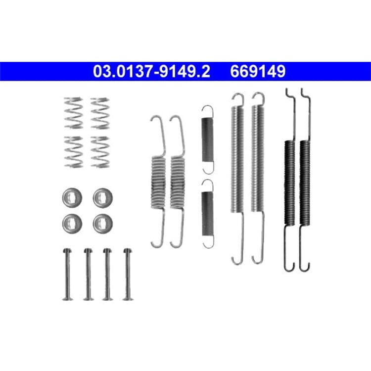 ATE Bremsbacken-Montagesatz hinten Seat Inca Skoda Octavia Roomster VW Caddy Passat von ATE