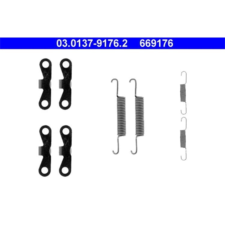 ATE Bremsbacken-Montagesatz hinten Volvo 850 C70 S70 V70 von ATE