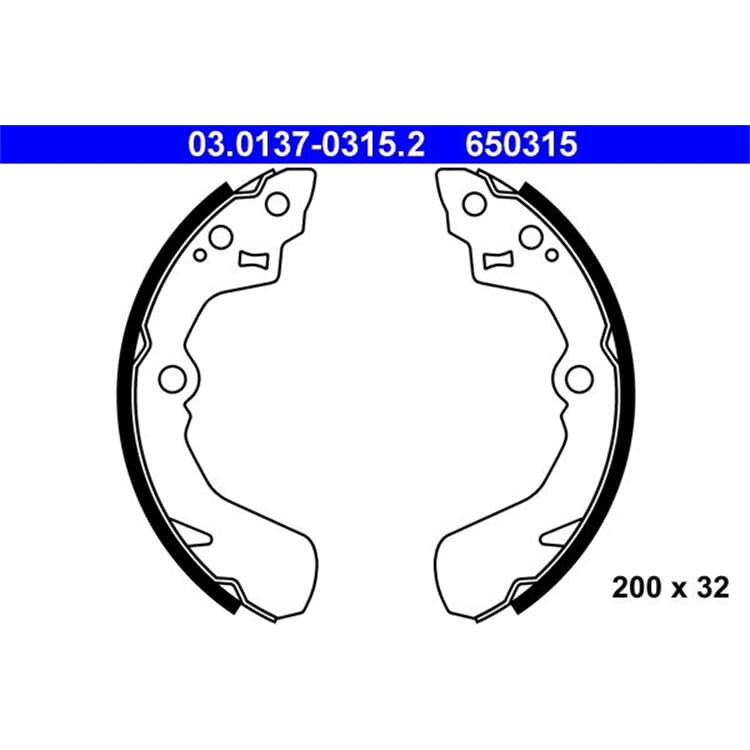 ATE Bremsbacken hinten Daihatsu Subaru Suzuki von ATE