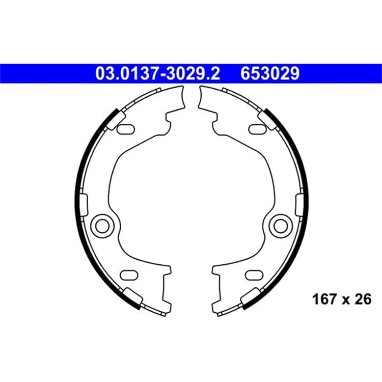 ATE Bremsbacken hinten Hyundai I30 Ix35 Kia Ceed Pro von ATE