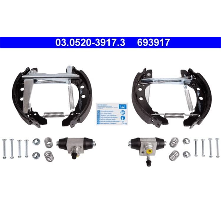 ATE Bremsbackensatz hinten Audi 80 Seat Ibiza VW Polo von ATE