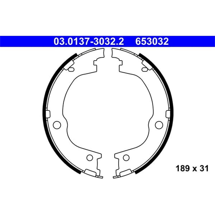 ATE Bremsbackensatz hinten Hyundai Santa Fe von ATE