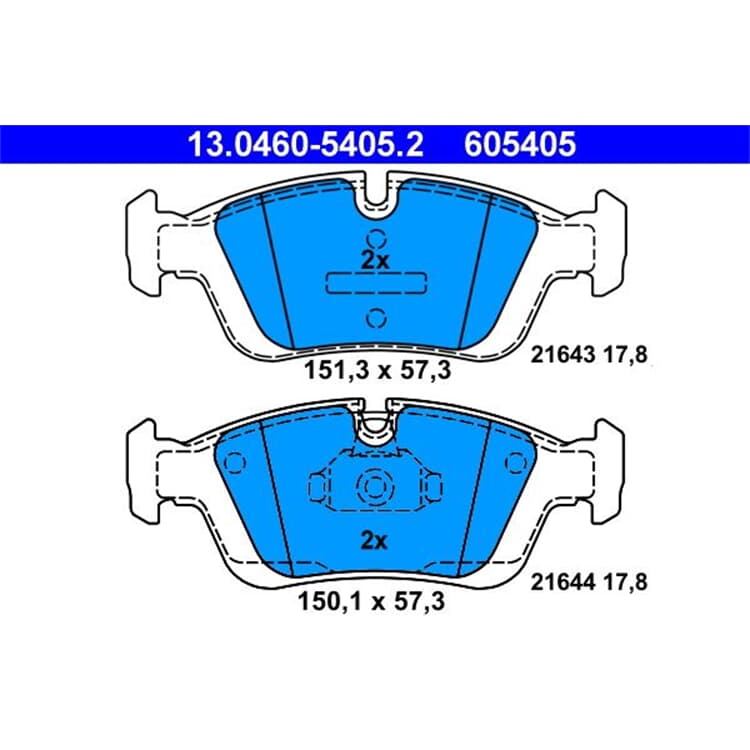 ATE Bremsbel?ge vorne BMW 3 Z3 Z4 von ATE