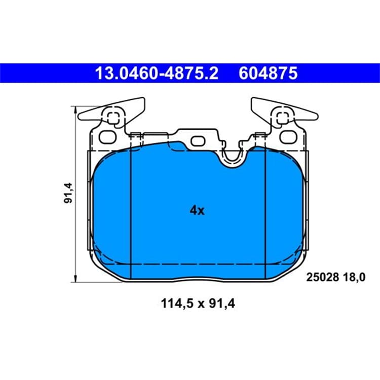 ATE Bremsbel?ge vorne BMW 1er F20 2er F22 3er F30 4er von ATE