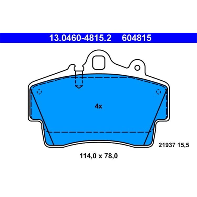 ATE Bremsbel?ge vorne Porsche Boxster Cayman von ATE