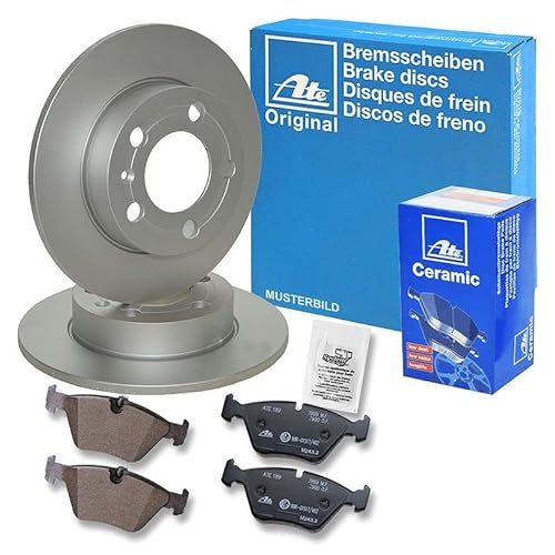 ATE Bremsenset Vorderachse inkl. Bremsscheiben vorne Ø 276 mm und Ceramic Bremsbeläge vorne Kompatibel mit MERCEDES-BENZ A-Klasse (W169) von ATE