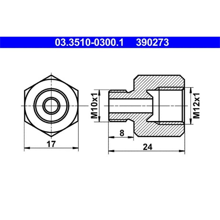 ATE Bremsleitung Adapter von ATE