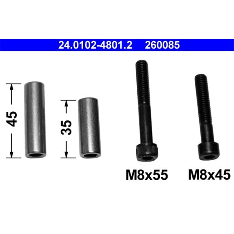 ATE F?hrungsh?lsensatz f?r Bremssattel Seat Ibiza II Arosa VW Jetta I von ATE