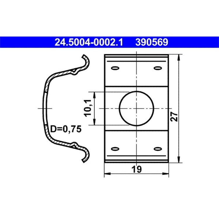 ATE Halter f?r Bremsschlauch ATE Halter f?r Bremsschlauch 24.5004-0002.1 von ATE