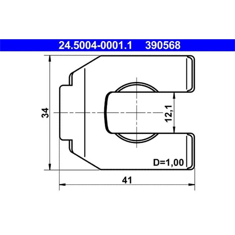 ATE Halter f?r Bremsschlauch ATE Halter f?r Bremsschlauch 24.5004-0001.1 von ATE