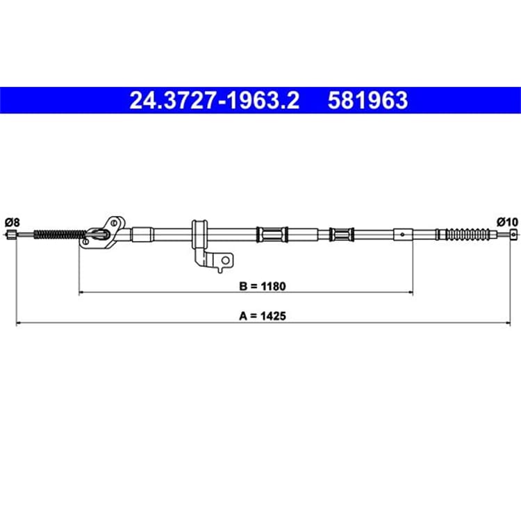 ATE Handbremsseil hinten Toyota Rav 4 von ATE