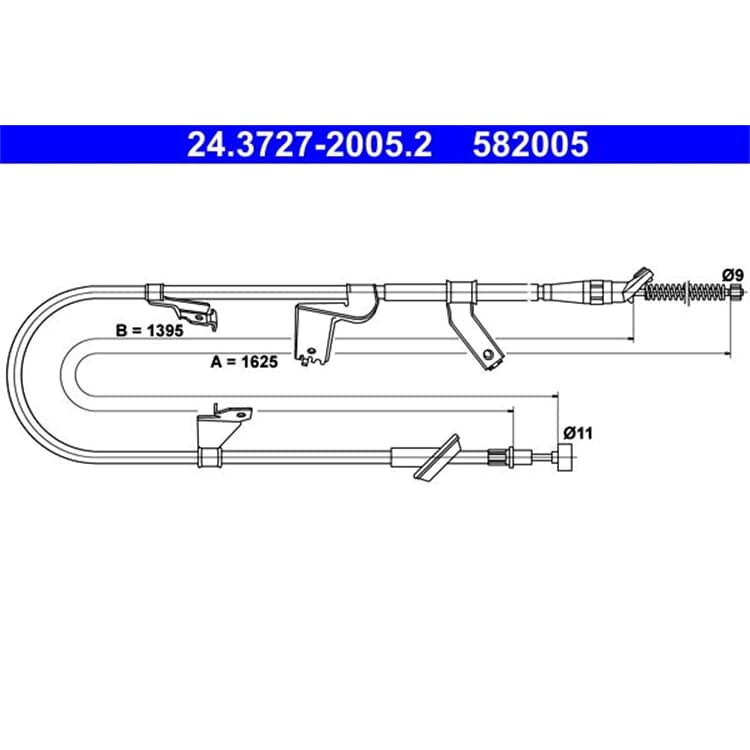 ATE Handbremsseil hinten links Suzuki Swift von ATE