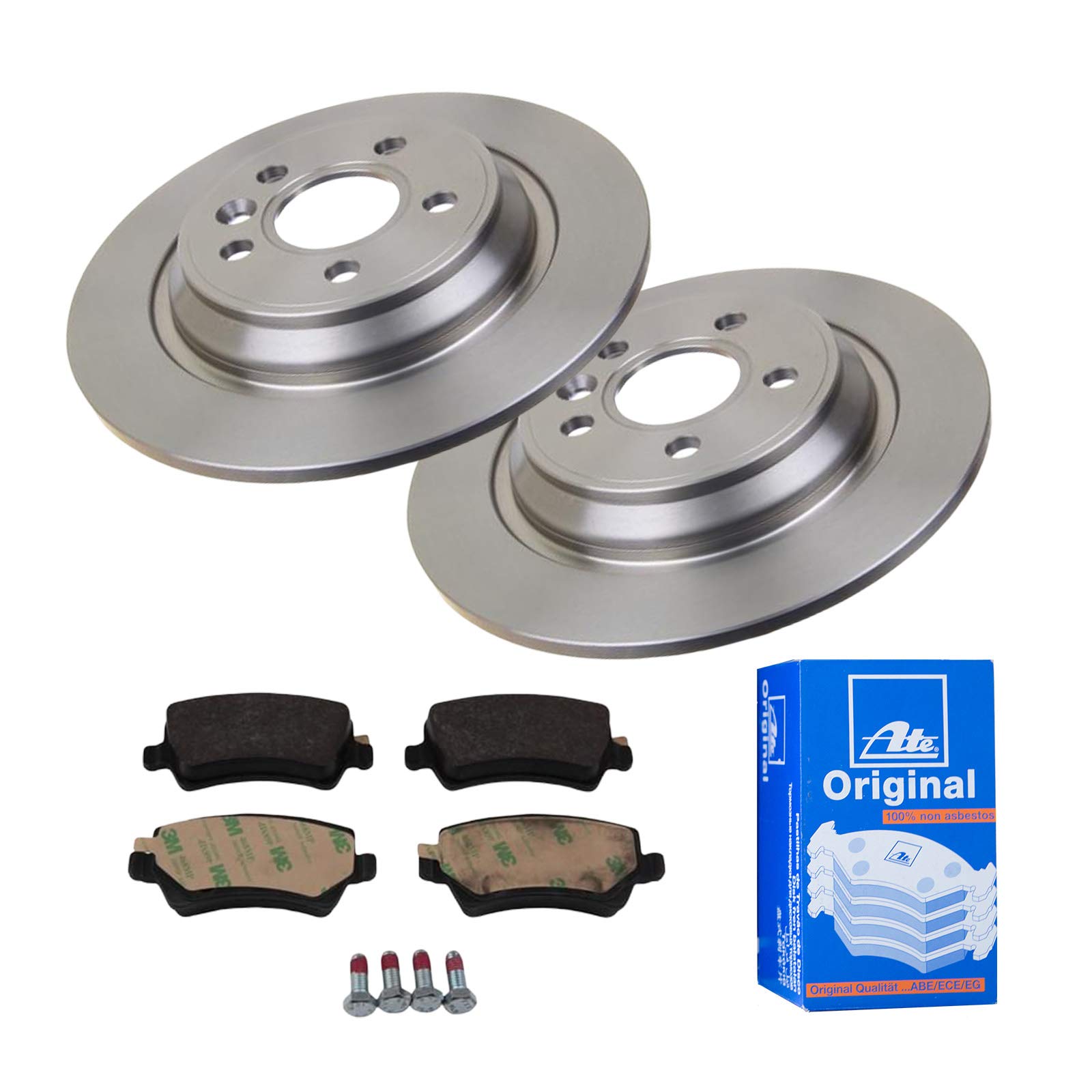 ATE 2 Bremsscheiben Ø302 Voll + Bremsbeläge für Volvo V60 V70 3 135 XC70 2 136 von ATE Bundle