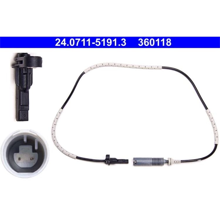 ATE Raddrehzahl Sensor BMW E81 E87 E88 E90 E91 E92 E93 von ATE