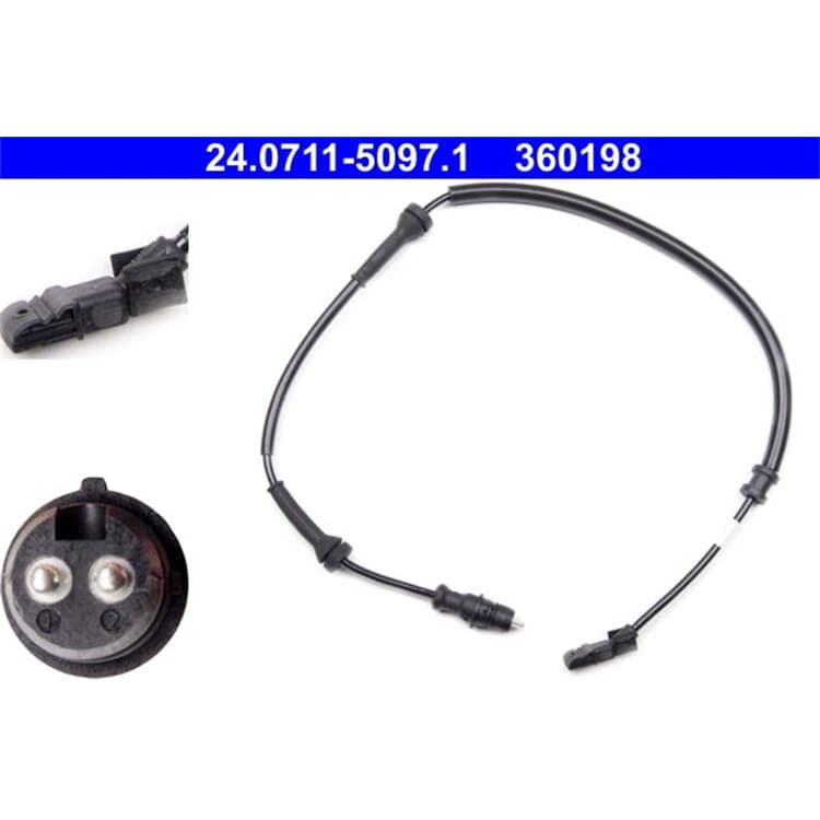 ATE Raddrehzahlsensor hinten Renault Espace von ATE