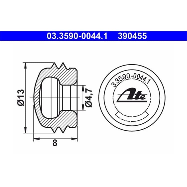 ATE Verschlu? Schutzkappe von ATE
