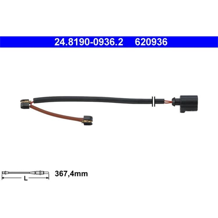 ATE Warnkontakt f?r Bremsbel?ge Porsche Cayenne VW Touareg von ATE