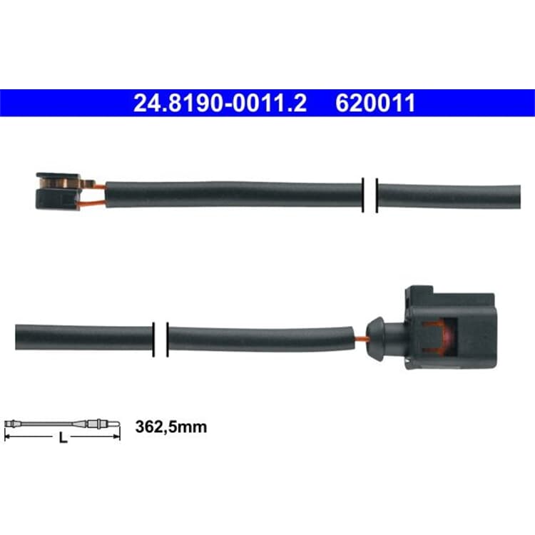 ATE Warnkontakt f?r Bremsbel?ge vorne Audi Q7 von ATE