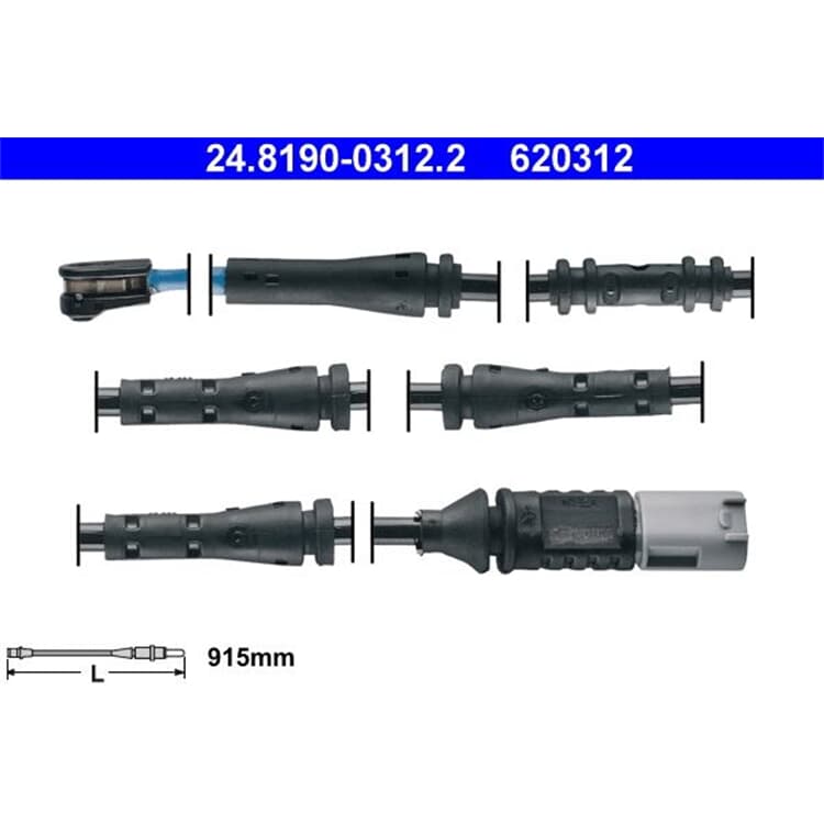 ATE Warnkontakt hinten BMW 5 F10 6 Cabrio Coupe Grand Coupe F12 F13 F06 von ATE