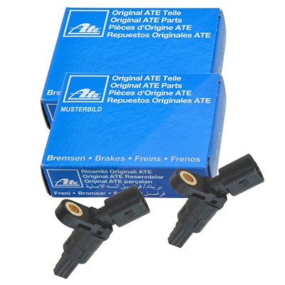 Ate 2x ABS-Sensor Hinterachse beidseitig für Seat, Skoda, VW, Audi von ATE