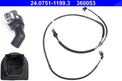 Ate ABS Sensor Hinterachse [Hersteller-Nr. 24.0751-1199.3] für Ford von ATE