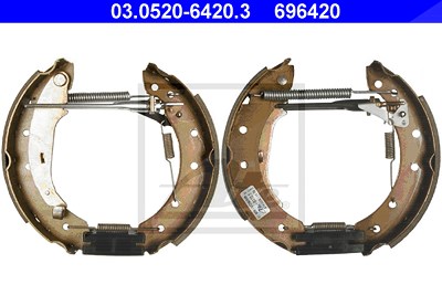 Ate Bremsbackensatz [Hersteller-Nr. 03.0520-6420.3] für Citroën, Peugeot von ATE