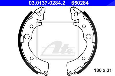 Ate Bremsbackensatz [Hersteller-Nr. 03.0137-0284.2] für Honda von ATE